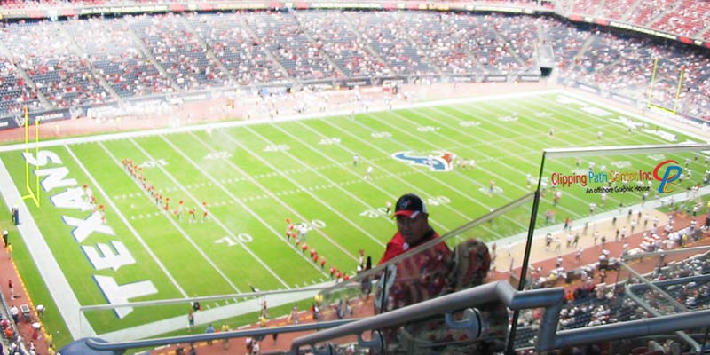 fixing sport images before object removal, color correct, branding