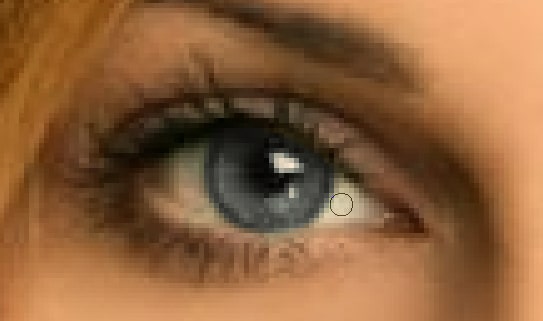  On Both Eyes, Put the Paint around the Iris