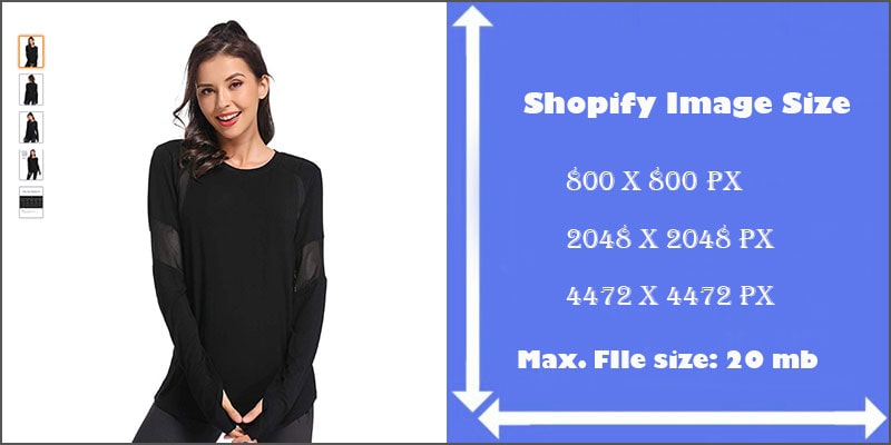 Shopify product Image Size-for eCommerce Business
