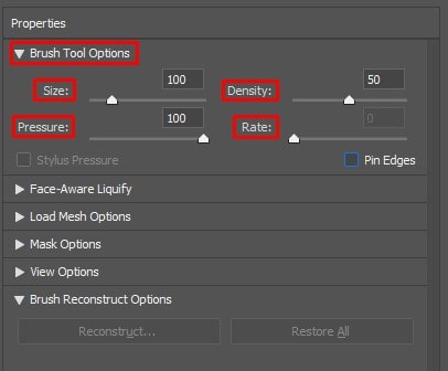 Tool Options