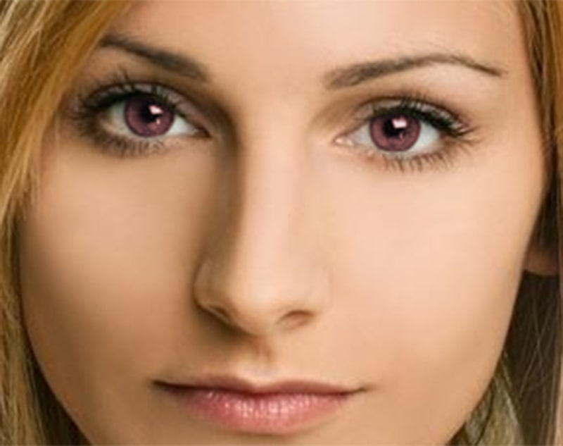 use adjustment layer of Saturation/Hue to change the eye colors