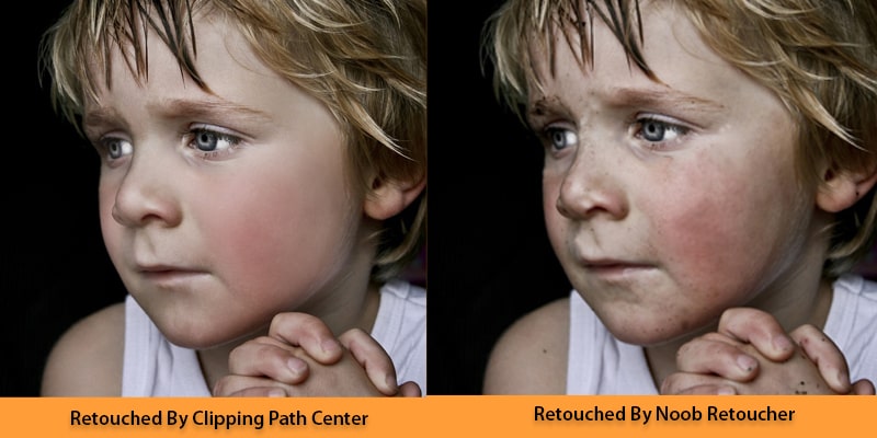 newbie vs pro retouching work