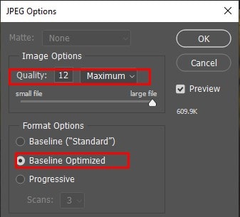 Baseline Optimized option