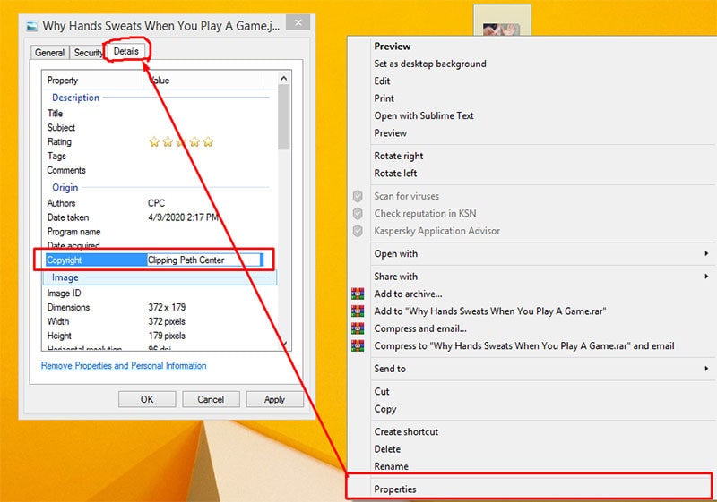 Check Image Metadata