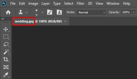 file name is “Wedding.jpg”
