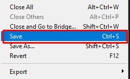  select the Save option