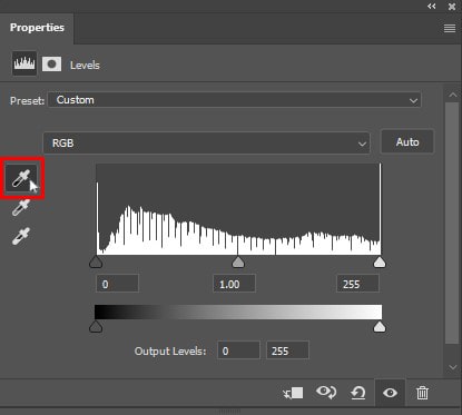 Black Point Eyedropper Icon