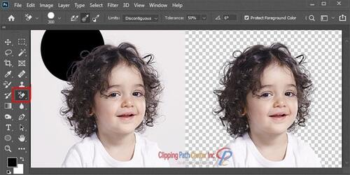 Photo Masking With Background Eraser Tool