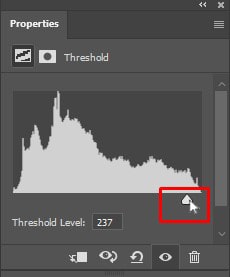 dialog box of Threshold 