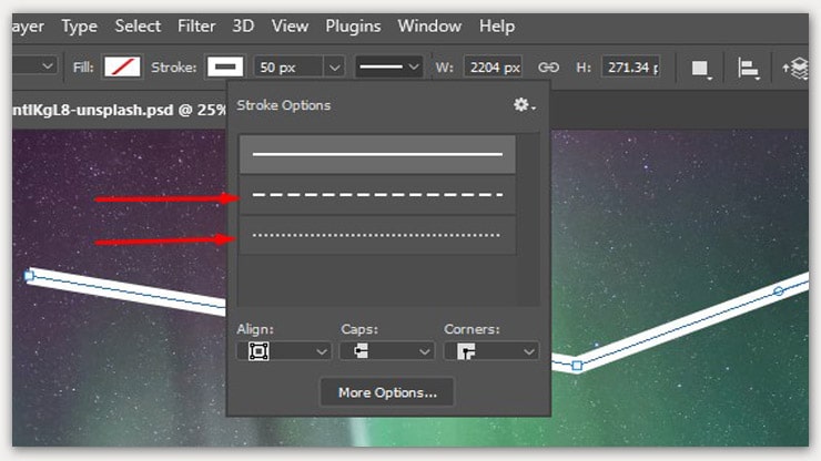 Creating Dotted Lines