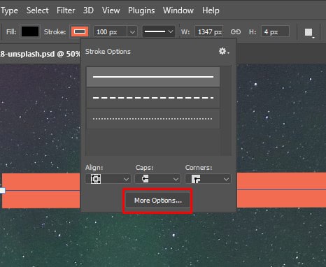 More Options at the bottom