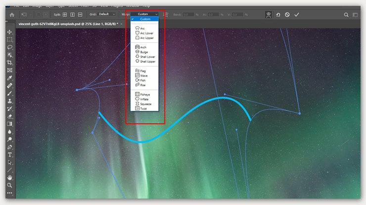 curve line adjustment
