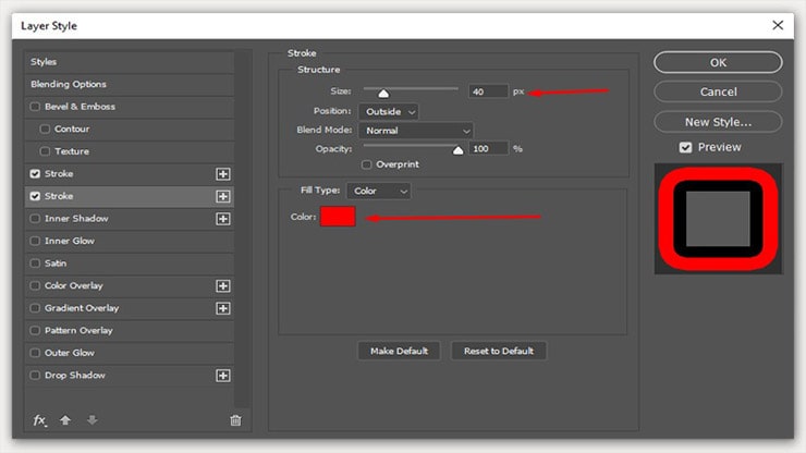 Adding the Second Stroke