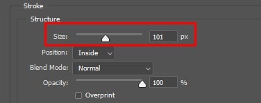Adjust the Stroke Size