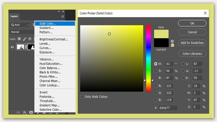Switch Background Color