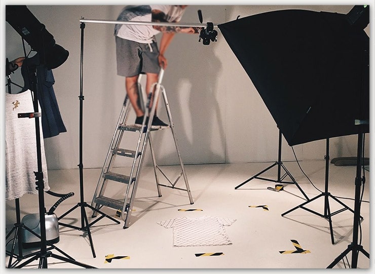 flat lay photography