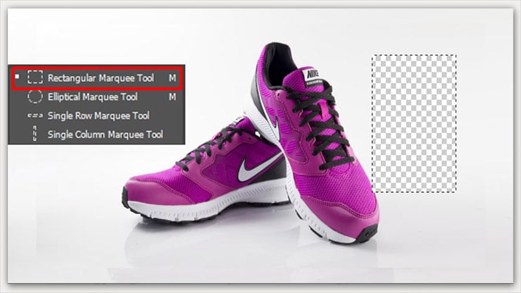 Adjust Background with Rectangular Marquee Tool