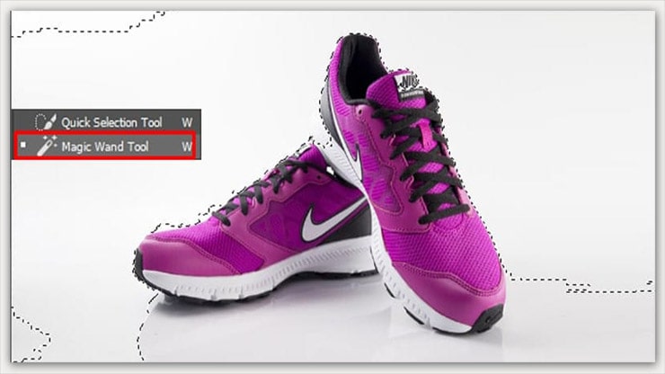 Edit White Background Using the Magic Wand Tool