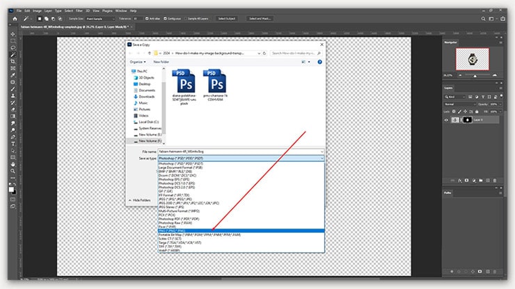 Same image as PNG format