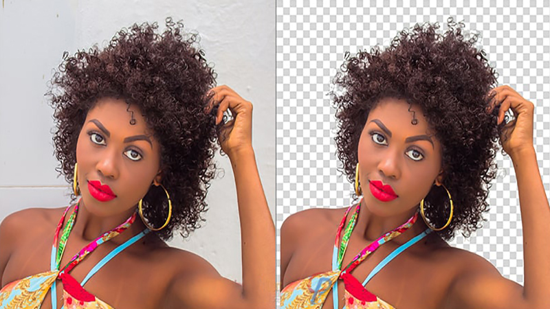 Alpha channel masking for fine hair details