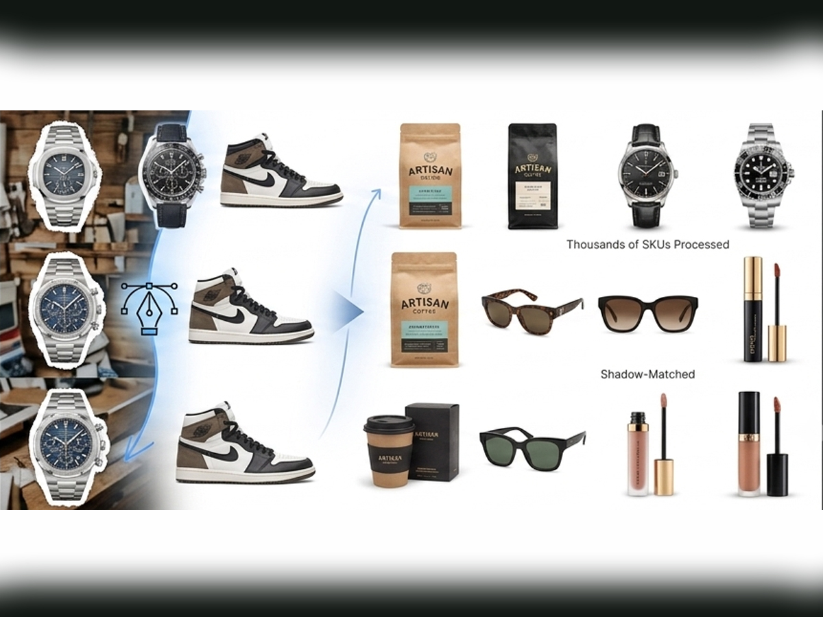 Consistent white background product catalogue