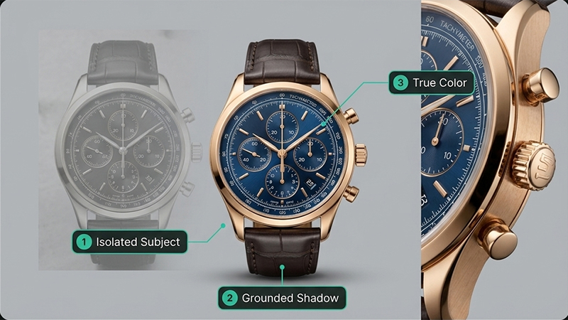 Finishing product images for e-commerce conversion